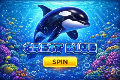 Great Blue underwater slot featuring ocean whale, turtle and pearl free spins bonus