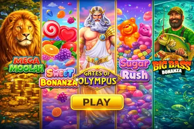 Popular slot games collage featuring top 10 Malaysian online slots with colorful reels and bonus features